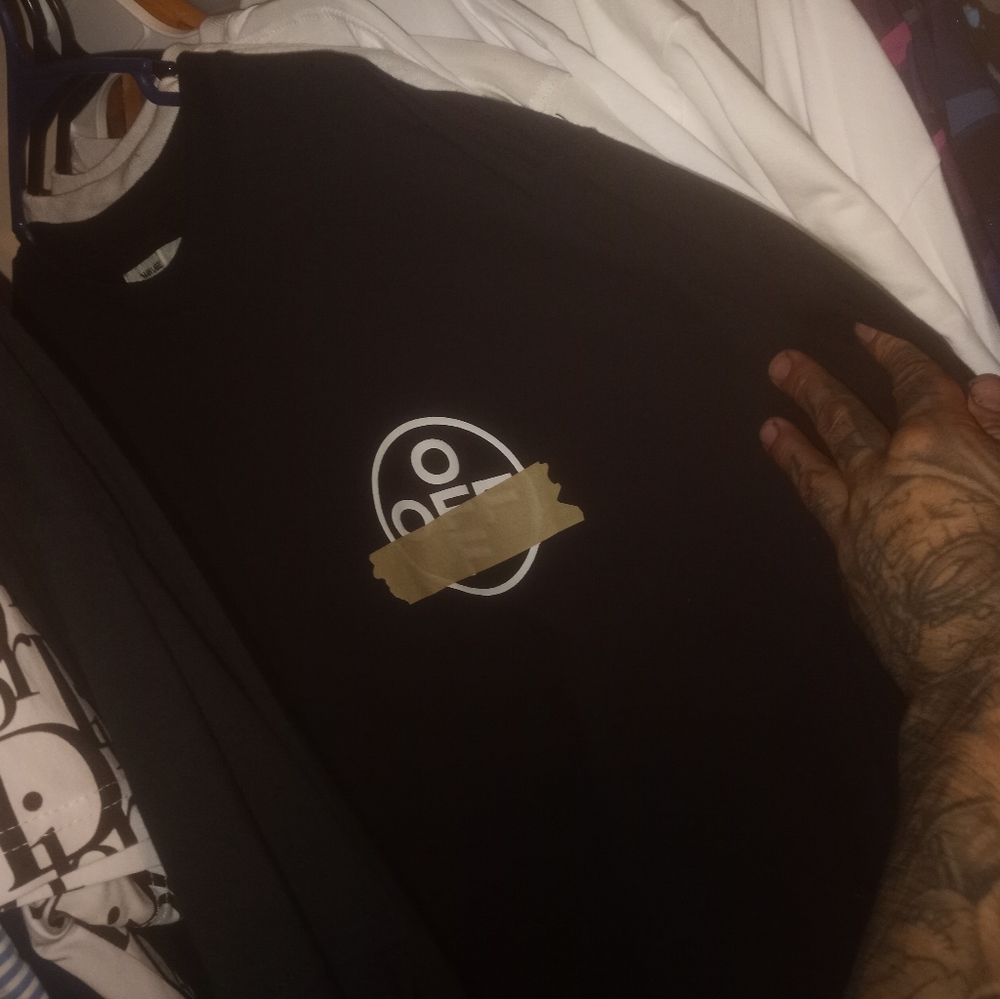 Off-white oversized taped t-shirt